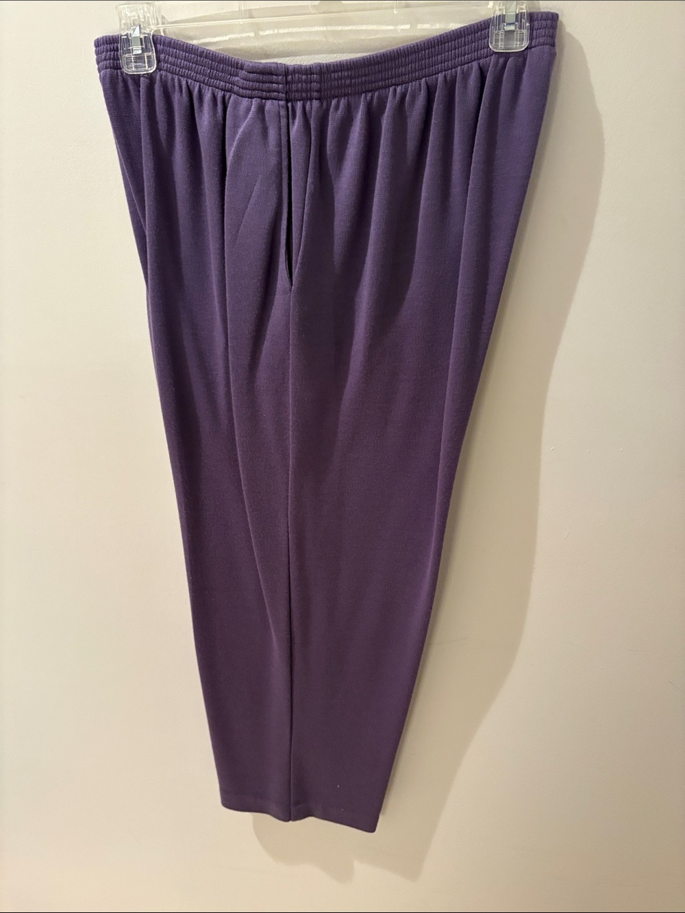 Alfred Dunner Women's Straight-Leg Pants in Deep Purple
